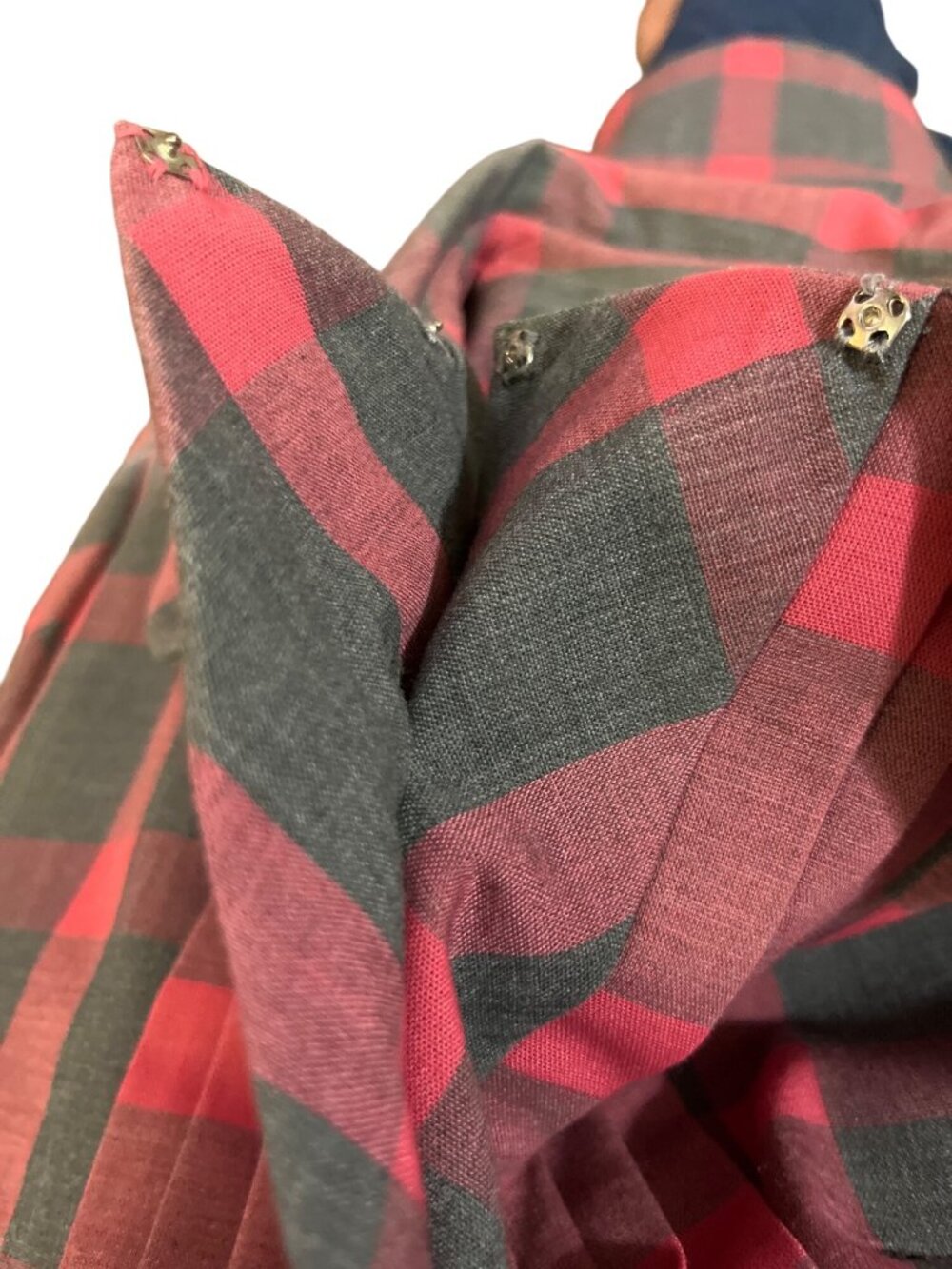 Vintage Handmade Plaid Dress Tunic Peter Pan Collar Womens S? Used - Picture 14 of 16